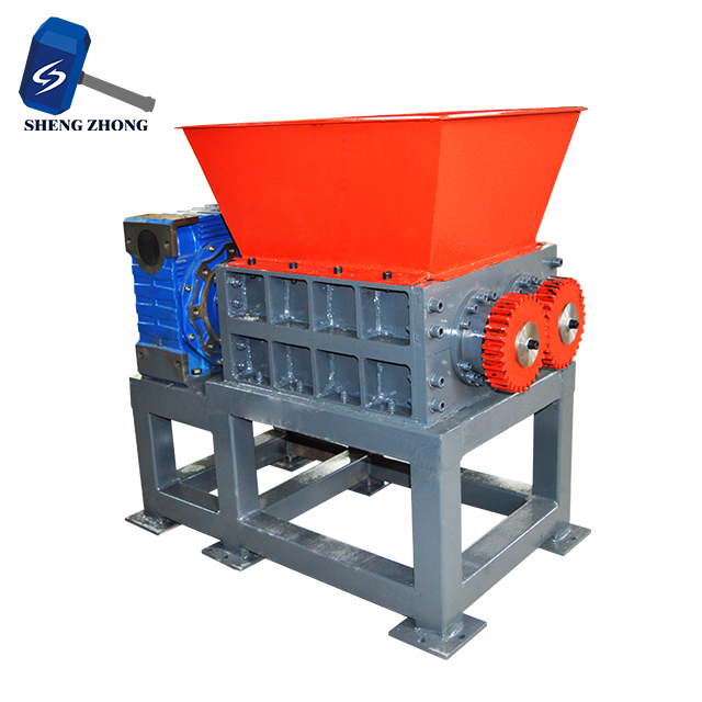 Plastic Pipes Tire Engine Two Shaft Shredder machine